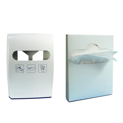 China User Friendly White Wall-mount Plastic Toilet Seat Cover Dispenser for sale