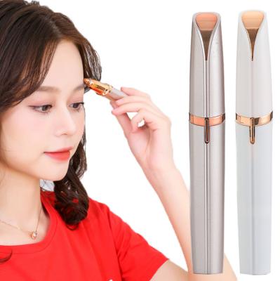 China Fashional Eyebrow Trimmer Hair Nose Temple Mini Portable Usb Electric Lady Beauty Eyebrow Trimmer With Box for sale