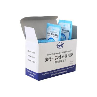 China Water Proof Disposable Sanitary Disposable Toilet Seat Cover For Travel for sale