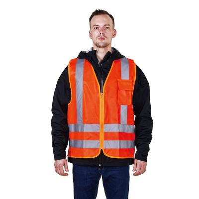 China Special Features Breathable Reflective Clothing with Zipper Closure and Chest Pocket for sale