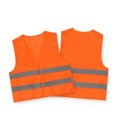 China CE EN471 Certified High Visibility Orange Reflective Safety Vests for S-5XL Sizes for sale