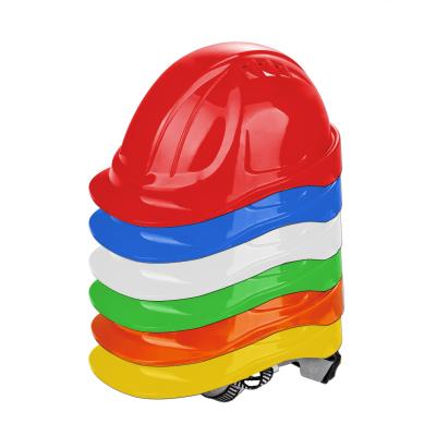 China Custom Logo T129 CE Certified PE Safety Helmet for Construction Adjustable Comfort for sale