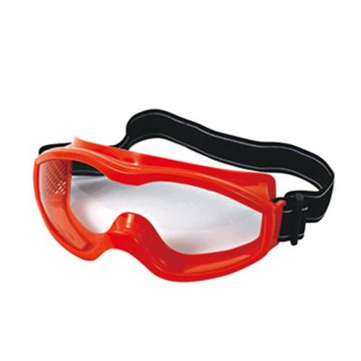 China Customized Logo Wide Vision Anti-Fog Safety Glasses with PVC Frame and Clear Lens for sale