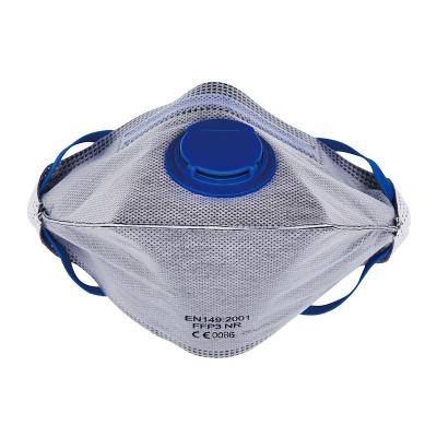 China 20pcs Wrapped Flat-fold Respirator Dust Mask with Valves FFP1/FFP2/FFP3 Earloop V-C Design for sale