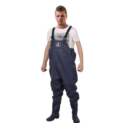 China Versatile S-XXL Waterproof Breathable Knit Fabric Fishing Wader Suits with PVC Coated for sale