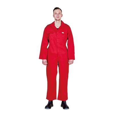 China 160g/sqm Fabric Red Reflective Workwear Coveralls for Workshop Clothing Overall Sets for sale