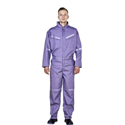 China LightBlue Reflective Workwear Suits for Unisex Workshop Clothing Overall Work Clothing for sale