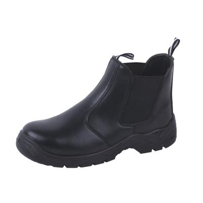 China MJ-106 Genuine Buffalo Leather Work Safety Shoes with Rubber Midsole and Mesh Lining for sale