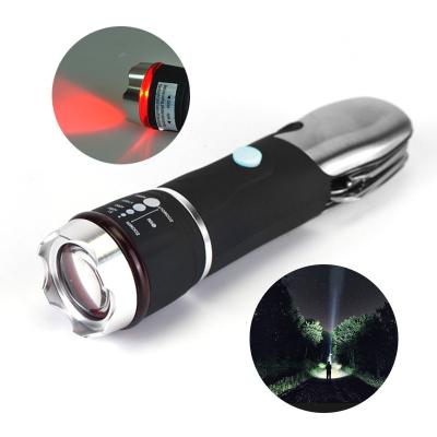 Cina 8 ore Periodo di illuminazione FL019 Portable LED Torch Light con martello di emergenza e coltello tattico in vendita