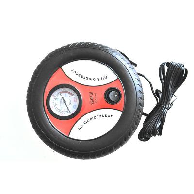 China 16*5cm Car Accessories Portable Plastic Inflator Pressure Tire Electric Air Compressors for sale