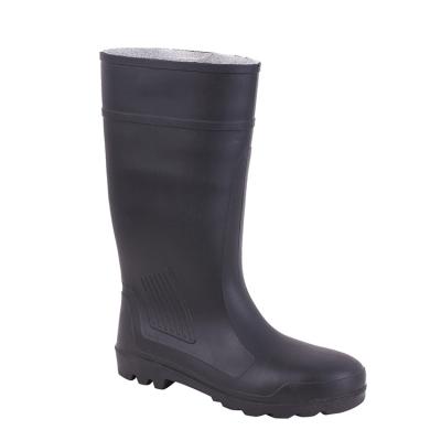 China Anti-slip PVC and Rubber Safety Rain Boots with Length of Upper 38.4-41.2cm Heavy Duty for sale