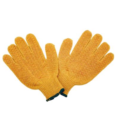 China Modelo Number C6071 Anti-Slip T/C String Knit with Cross PVC Cover Cotton Work Gloves for sale