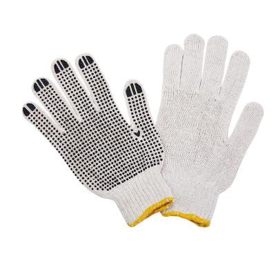 China Pvc Dotted White Cotton Gloves for Construction Work C078D1-N 20-27cm 40g-100/PR for sale