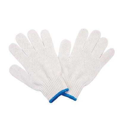 China Construction Must-Have White Cotton Knitted Gloves for Mechanics Durable and Comfortable for sale