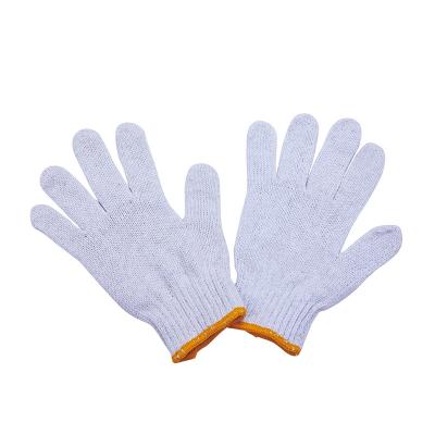 China Anti-slip White Cotton Knitted Hand Glove for Industry 30-60g/Pairs Safety Work Gloves for sale