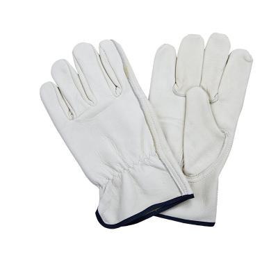 China LC10021 A Grade Safety Soft Goatskin Leather Driver Construction Working Gloves for Men for sale