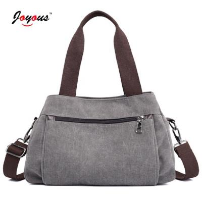 China Lady Durable High Quality Portable Canvas Tote Hand Bag Cross Body Tote Women's Tote Bag for sale