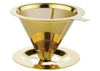 China 18/8 Stainless Steel Coffee Filter Drip Cone Coffee Filter Drip Cone For Camping for sale