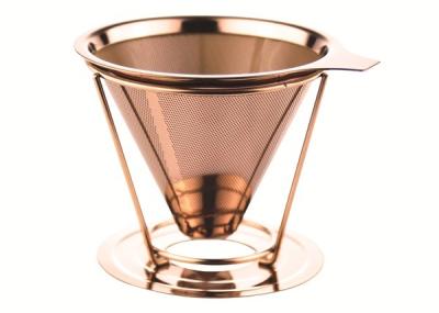 China Double Layer Custom Paperless Coffee Dripper With Cup Stand , FDA LFGB Standard for sale