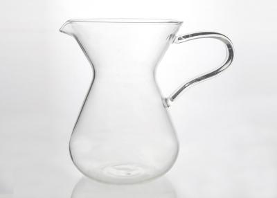 China Eco Friendly Handmade Antique Glass Coffee Pots 400ml Heatproof With Handle for sale