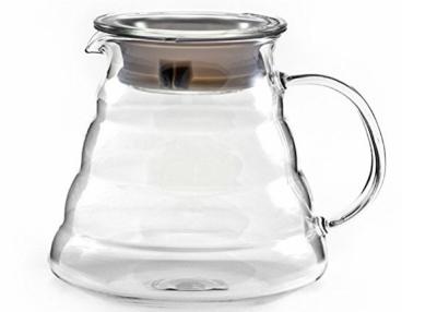 China High Resistant Antique Glass Coffee Server 360ml Capacity With Lid for sale