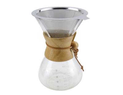 China Borosilicate Glass Clever Pour Over Drip Coffee Maker For Family , 6- Cup Capacity for sale