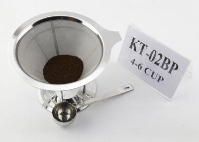 China Double Layer Gift Set Stainless Steel Cone Filter For Tea / Coffee for sale