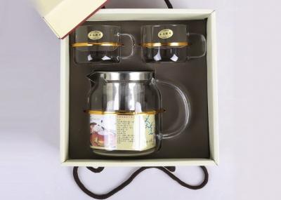 China Durable Tea Infuser Set , Handcrafted Teapot Gift Set 700ml Kattle / 2 Cup for sale