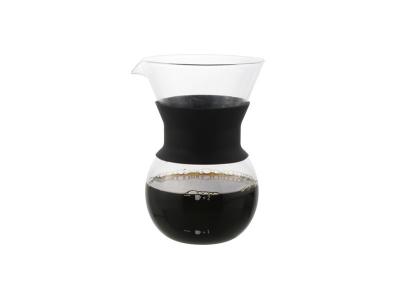 China El fabricante de café de cristal de la garrafa, sola taza del acero inoxidable vierte sobre fabricante de café en venta