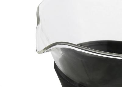 China Transparante de Koffiepot van de Glasdruppel/De Pot van het Koffiezetapparaatglas met Siliconeband Te koop