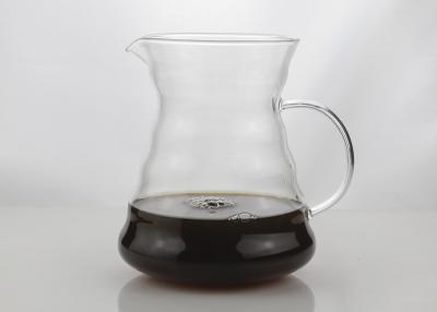 China Professional Pour Over Drip Coffee Maker Glass Coffee Pot Silk Printing Logo for sale