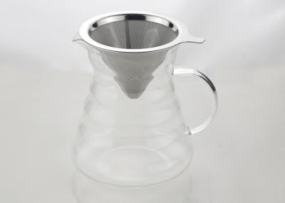 China Reusable Pour Over Drip Coffee Maker , Glass Cone Coffee Maker Eco - Friendly for sale