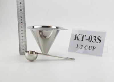 China Spülmaschinen-sicherer Edelstahl-Kaffee Dripper mit 1-2 Schalen umweltfreundlich zu verkaufen