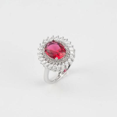 China CLASSIC Top Selling Elegant Design Glass Stone 925 Silver Ring for sale