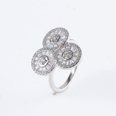 China CLASSIC Hot Sale Unique Jewelry Rhodium Plated Ring 925 Silver for sale