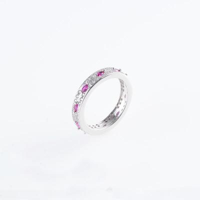 China CLASSIC High Quality classic jewelry rhodium plated 925 silver ring for sale