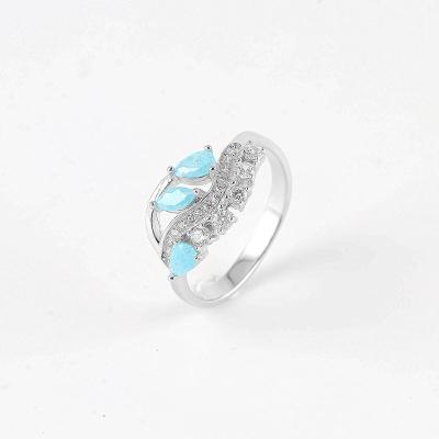 China CLASSIC Newcomer Retro Shaped Rhodium Plated Ring 925 Silver for sale