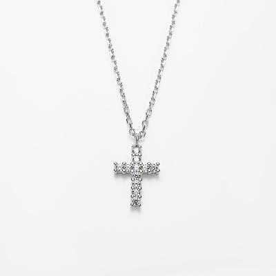 China CLASSIC Design Jewelry Fine Cross Pendant 925 Silver Necklace For Men for sale