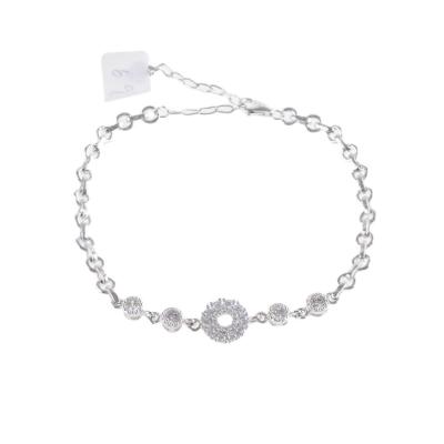 China Trendy Luxury Chain for Women 925 Sterling Silver Ankle Bracelet for sale