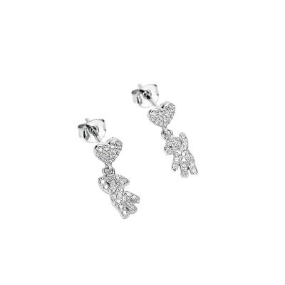 China Fashionable Findings Heart New Style 925 Sterling Silver Earring for sale