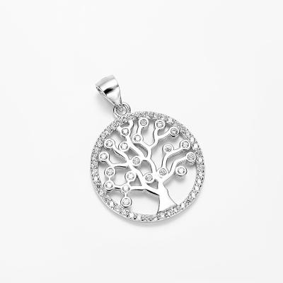 China CLASSIC Fashionable Tree Of Life Design Charm 925 Silver Pendant For Women for sale