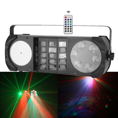 China 2019 6*3w RGB single color rgbw multi color DMX 512 strobe +gobo +derby +laser product most product single strobe led effect stage dj light for stage decoration for sale