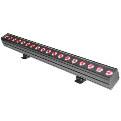 China Outdoor Step Lighting IP65 18*12w Waterproof Led RGBW 4in1 Light Bar Wall Seal Bar Par Light for sale