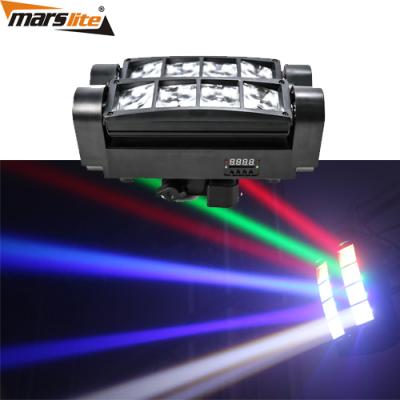 China High Quality Mini Spider 8*3w RGBW Single Color Moving Beam Light For Disco Dance Hall 28.5*16.5*15.5cm for sale