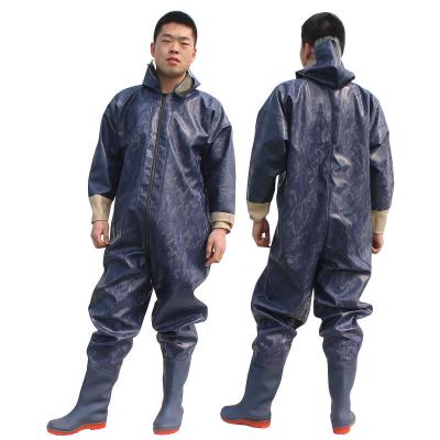 China Singlet Camouflage Waterproof Clothing Full Body Waders Pants One-Piece Waterproof Fishing Pants Works Waders for sale