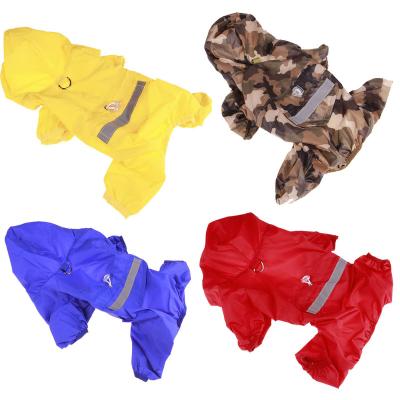 China New Product Pet Pet Small Stocked Pet Dog Fabric Colorful Transparent Waterproof Raincoat for sale