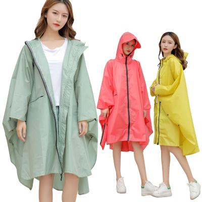 China Japanese style women's adult fashion single person raincoat raincoat cape increasing outdoor Korean long poncho men's raincoat for sale