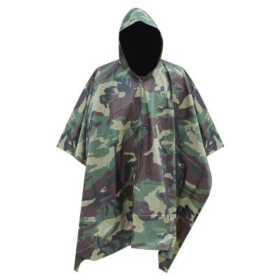 China Adult men's outdoor fashion bachelor raincoat three-in-one raincoat multi-function coat camouflage poncho factory mount customization for sale