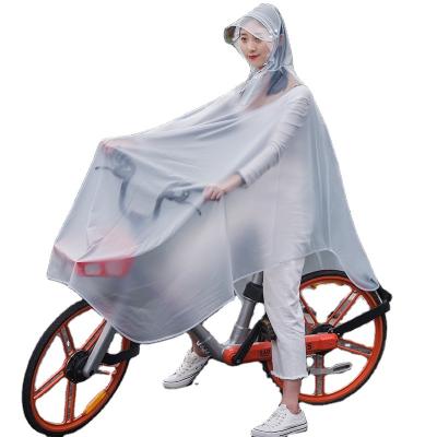 China Adult Poncho Motorcycle Bicycle Rainwear Bachelorette Raincoat Fashion Electric PVC Transparent One-Piece Raincoat for sale