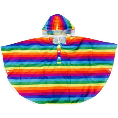 China Colorful Raincoat PVC Raincoat Wholesale Bachelorette Rainwear Kids Rain Jacket Kids Raincoat Poncho for sale